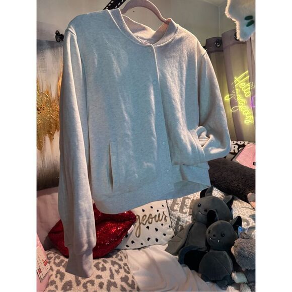 Xxl plus VS Victoria’s Secret snap front bomber jacket/coat/sweatshirt/sweater - Picture 6 of 8